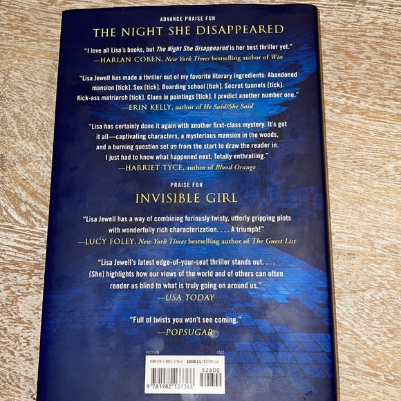 LISA JEWELL NOVEL BOOK BUNDLE THE NIGHT SHE DISAPPEARED - THEN SHE WAS GONE - Picture 3 of 5